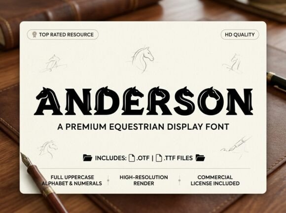Anderson Font: Bold, Artistic Typography for Impactful Designs