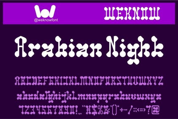 Arabian Night: A Bold Display Typeface