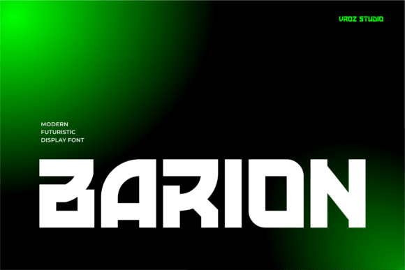 Barion: A Modern Display Font for Bold, Futuristic Design