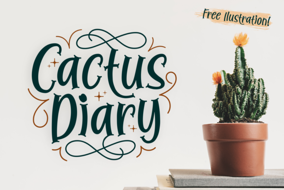 Cactus Diary: A Sweet & Stingy Display Typeface