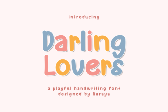 Darling Lovers: A Playful Display Font for Creative Projects