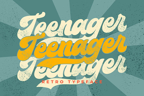 Discover the Retro Charm of Teenager Font