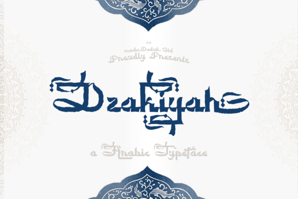 Dzakiyah: An Arabic-Style Display Font for Cultural Elegance