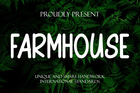 Farmhouse Font: A Playful Display Typeface for Creative Projects