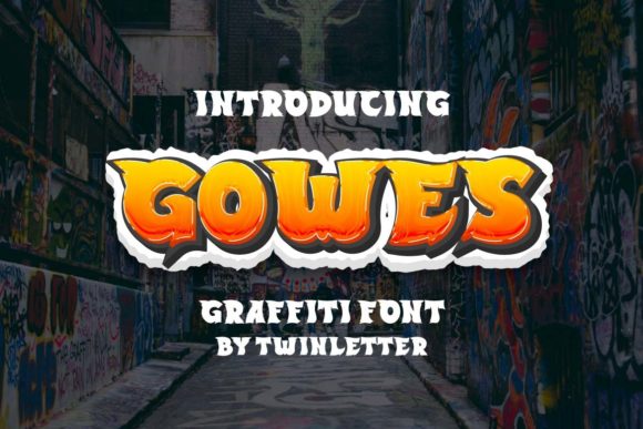 Gowes: A Bold Display Font for Dynamic Designs