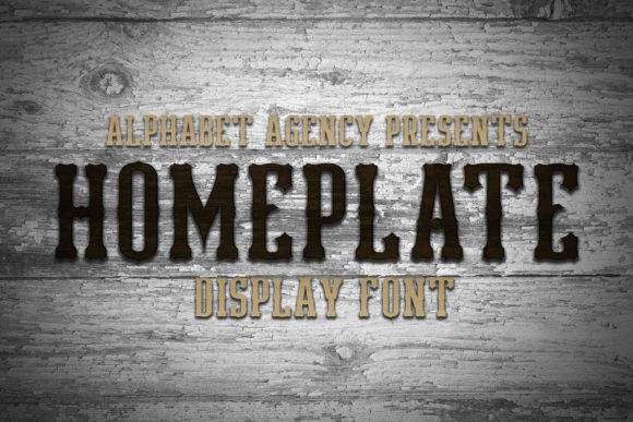 Homeplate: A Bold Display Font for Modern Designs
