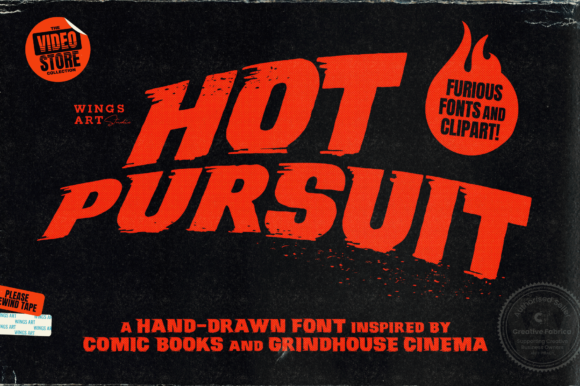 Hot Pursuit: A Grungy Font with Attitude