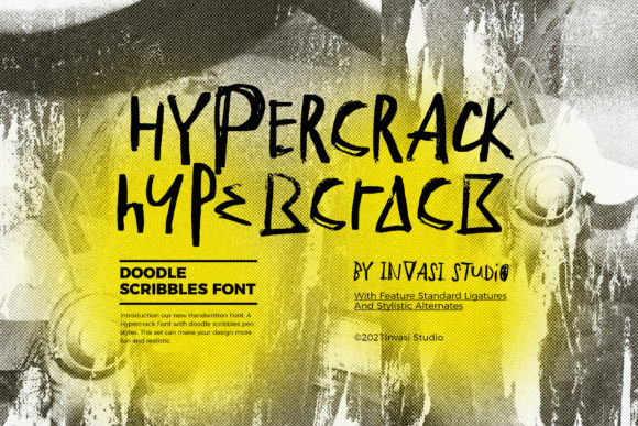 Hypercrack: A Bold Display Font for Dynamic Designs