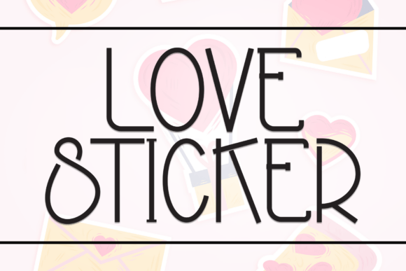 Love Sticker: A Charming Handwritten Display Font