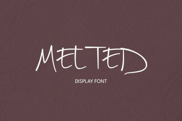 Melted: A Liquid Dripping Display Font for Edgy Design
