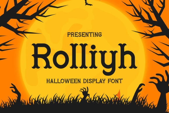 Rolliyh: A Font for Dark and Eerie Design Projects