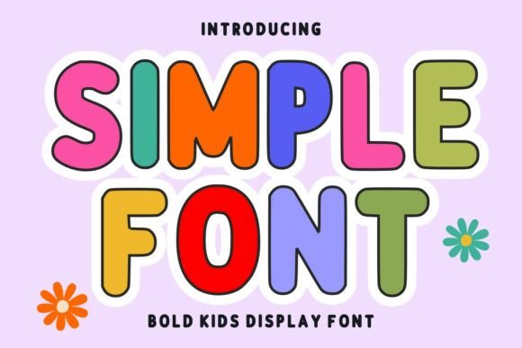 Simple: A Playful Font for Creative Kids' Designs