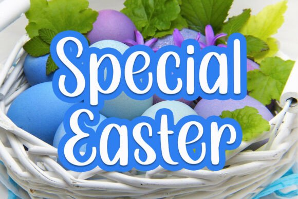 Special Easter: A Bouncy Display Font for Festive Designs