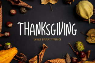 Thanksgiving: A Sweet and Charming Display Font